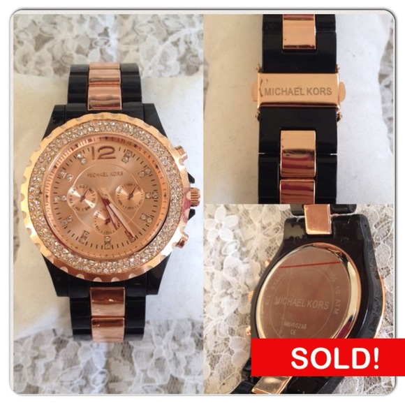 🚫Sold/bundle🚫Mk women's watch (black)