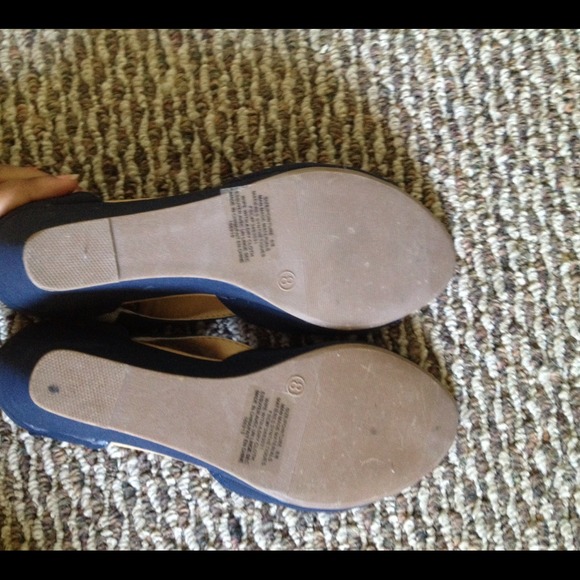 Navy Blue wedges - Picture 3 of 3