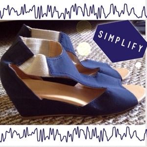 Navy Blue wedges