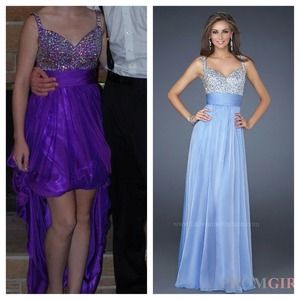 Purple 2013 La Femme Prom Dress
