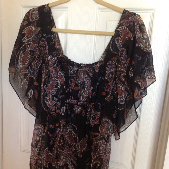 Sheer pirate style blouse