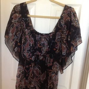 Sheer pirate style blouse