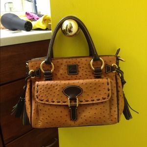 Dooney & Bourke ostrich leather handbag