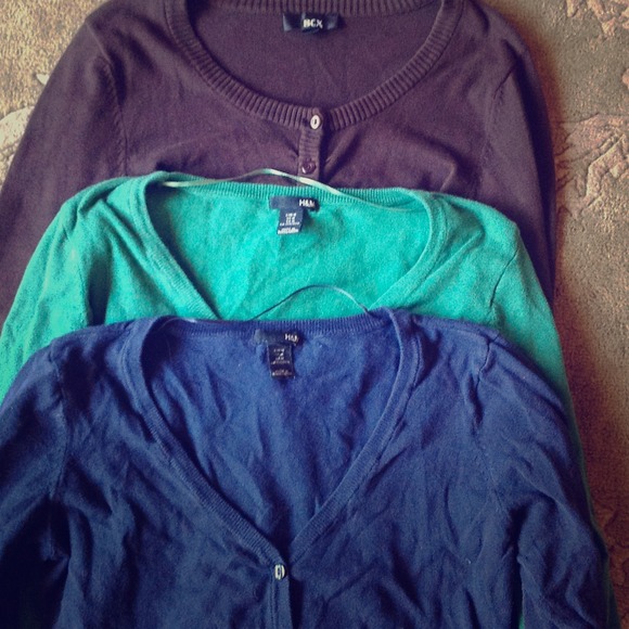 Sold in bundle----(Three cardigans h&m and Macy's)