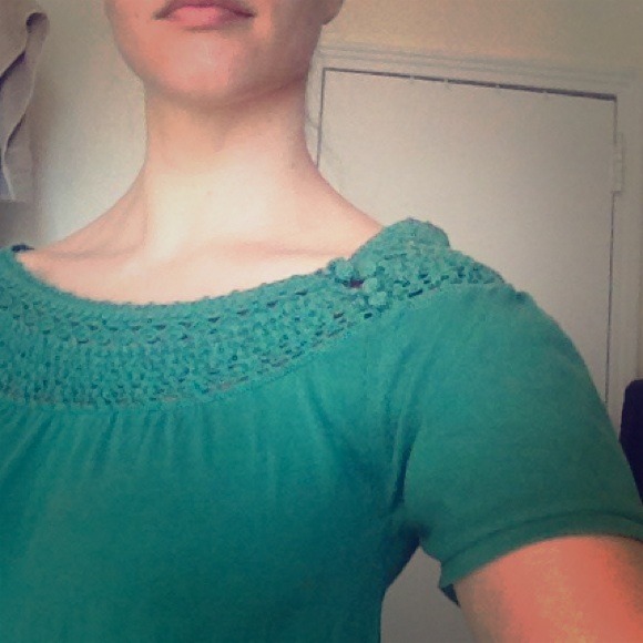 SOLD - REDUCED!! Green BCBG Max Azria knit top