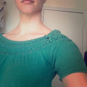 SOLD - REDUCED!! Green BCBG Max Azria knit top