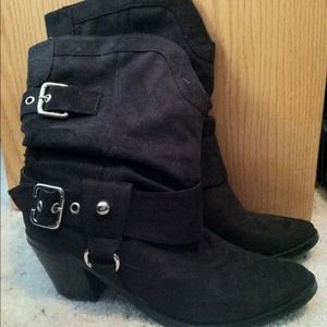 Soda Boots, black, mid-calf ✂️price cut