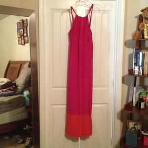 Sold in bundle Fuchsia and Orange color block