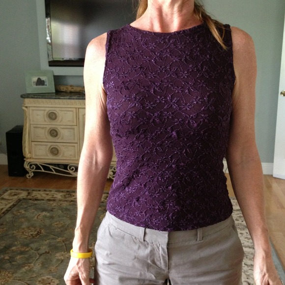 Purple sleeveless top