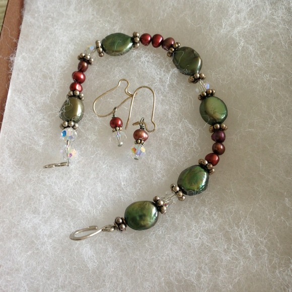 Matching earrings and bracelets