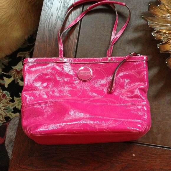 Pink authentic coach purse
