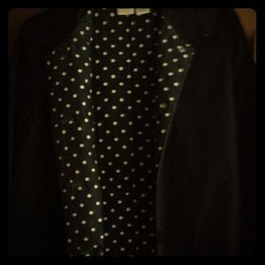 Polka dots long rain jacket