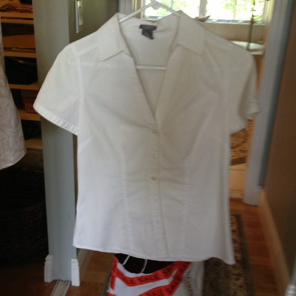 Ann taylor white blouse