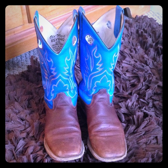 SOLD! Old West cowboy boots- ladies 8.5 or boys 7
