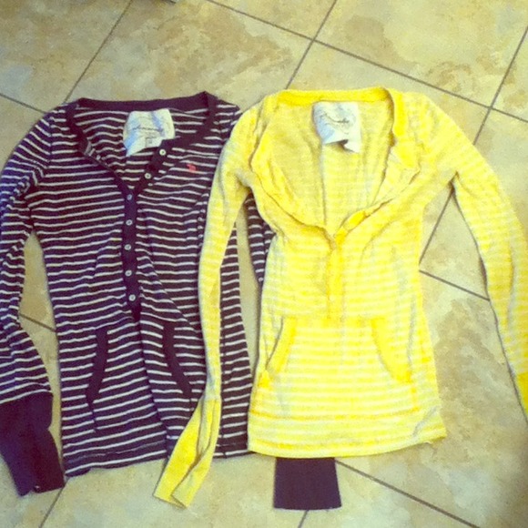 Striped Abercrombie shirts bundle