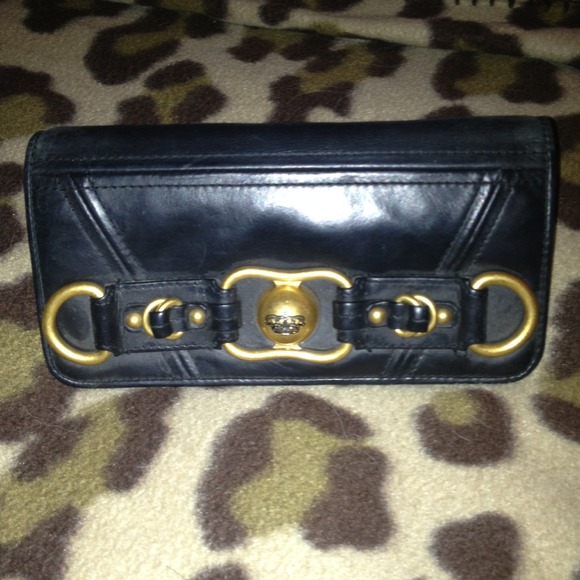Juicy Couture black leather wallet