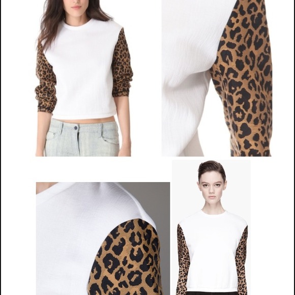 3.1 Phillip Lim Leopard-Print Jacquard Pullover - Picture 2 of 4