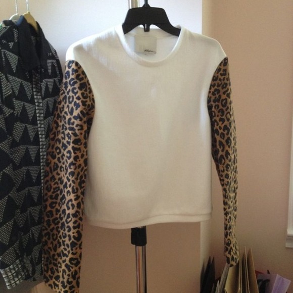 3.1 Phillip Lim Leopard-Print Jacquard Pullover - Picture 4 of 4