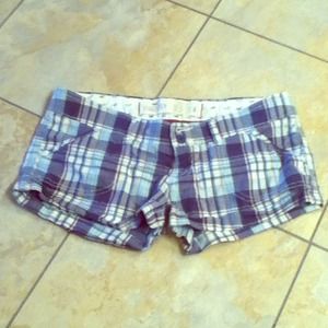 Hollister plaid shorts
