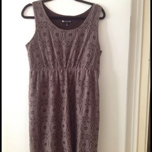 Valerie bertunelli brown lace dress