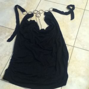 Black dressy halter