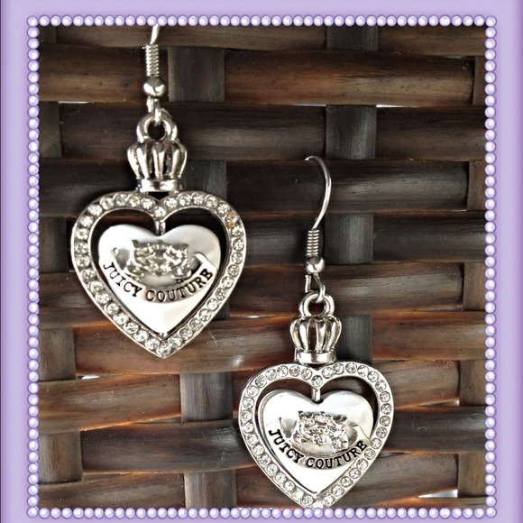 ❤❤SOLD❤❤JUICY COUTURE💖-HEART-DROP-EARRINGS!!