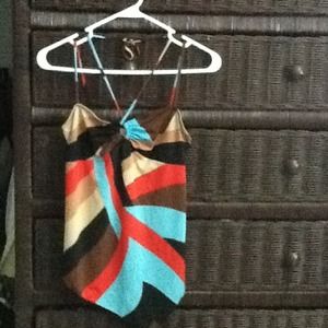 Modern summer asymmetrical tank