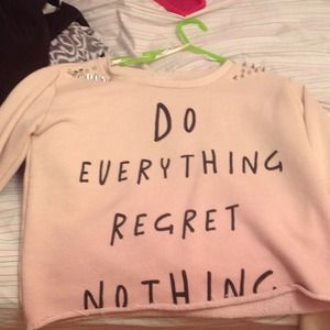 Ombre sweater with spikes