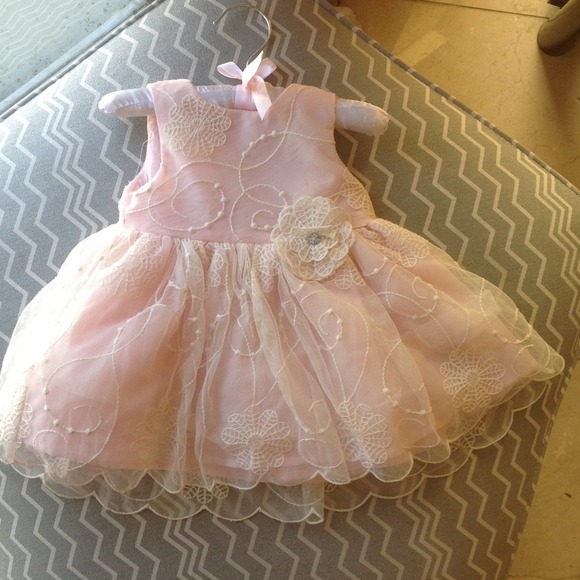 Pink lace Camila dress