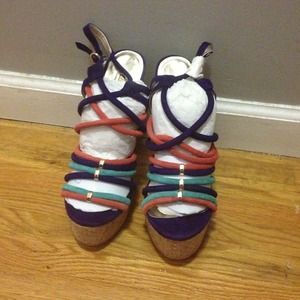 Purple, Orange ,Tiffany Blue Heels