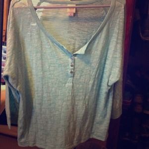Loose fit quarter sleeve shirt💡