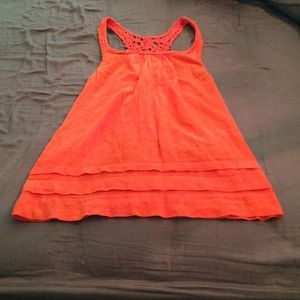 Cute orange linen / cotton top from Anthropologie