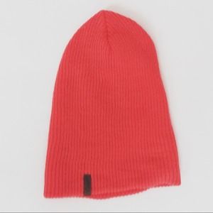 Coral Slouch Beanie