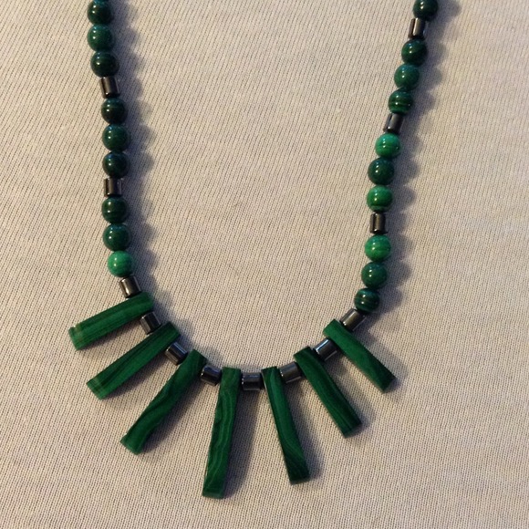 πHost Pick!π Handcrafted Malachite Necklace - Picture 3 of 3