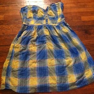 Hollister sweetheart plaid dress
