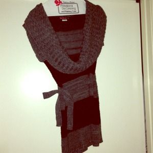Grey and black sweater!