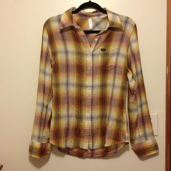 Plaid Long Sleeve Top