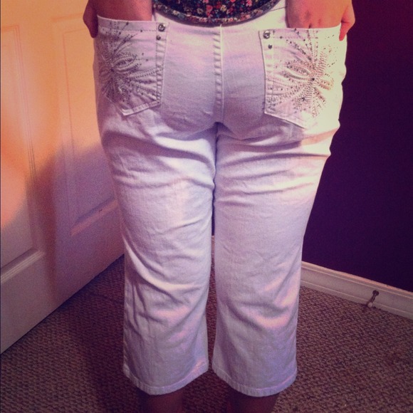 White capris.