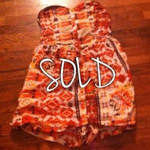 ❎SOLD❎ Tribal print romper