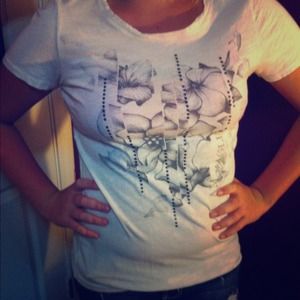 White decorated shirt