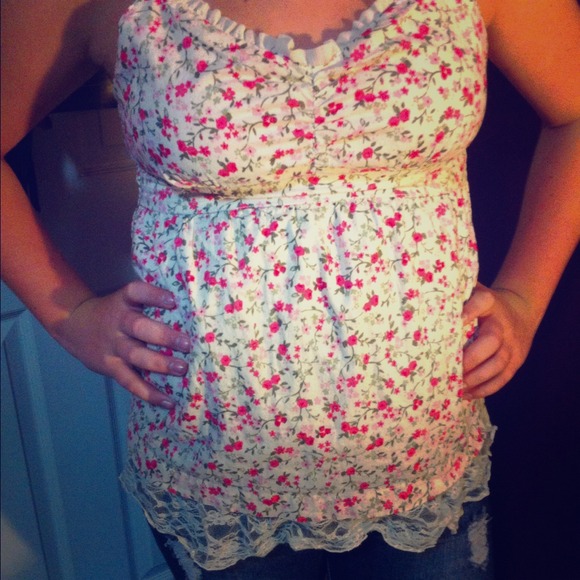 Floral tank top.