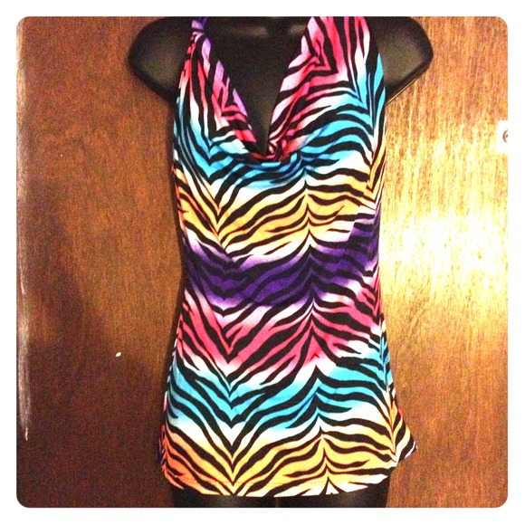 Yoyo 5 zebra print top large