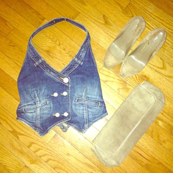 Denim bcbg vest !