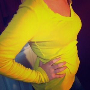 Yellow long sleeve top