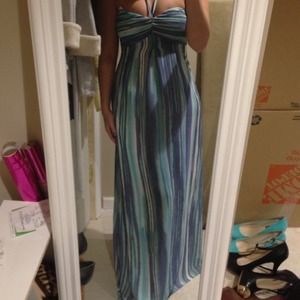 LAUREN CONRAD MAXI HALTER DRESS