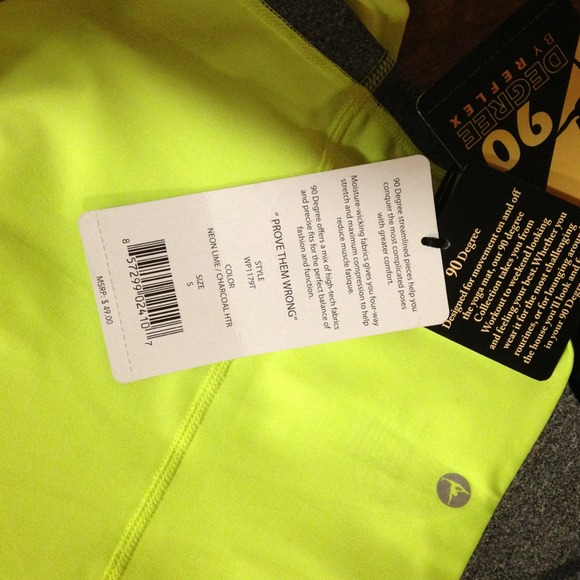 SOLD  New 90 Degree Reflex Neon Lime/ Gray TANK - Picture 4 of 4