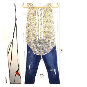 Forever 21 sheer, sleeveless top