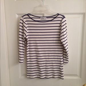 ZARA Striped Cotton Top