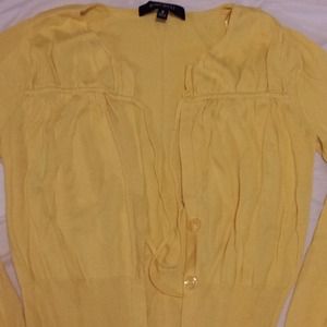 Nine west yellow sweater cover up