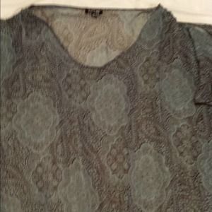 Apt 9 blue brown top